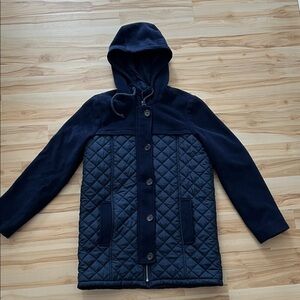 Lucky Brand Quilted Jacket in Dark Blue